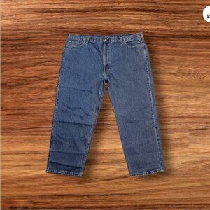 Levi's 550 Jeans Mens Size 50x30 Medium wash Cotton Five Pocket Tapered Leg Big
